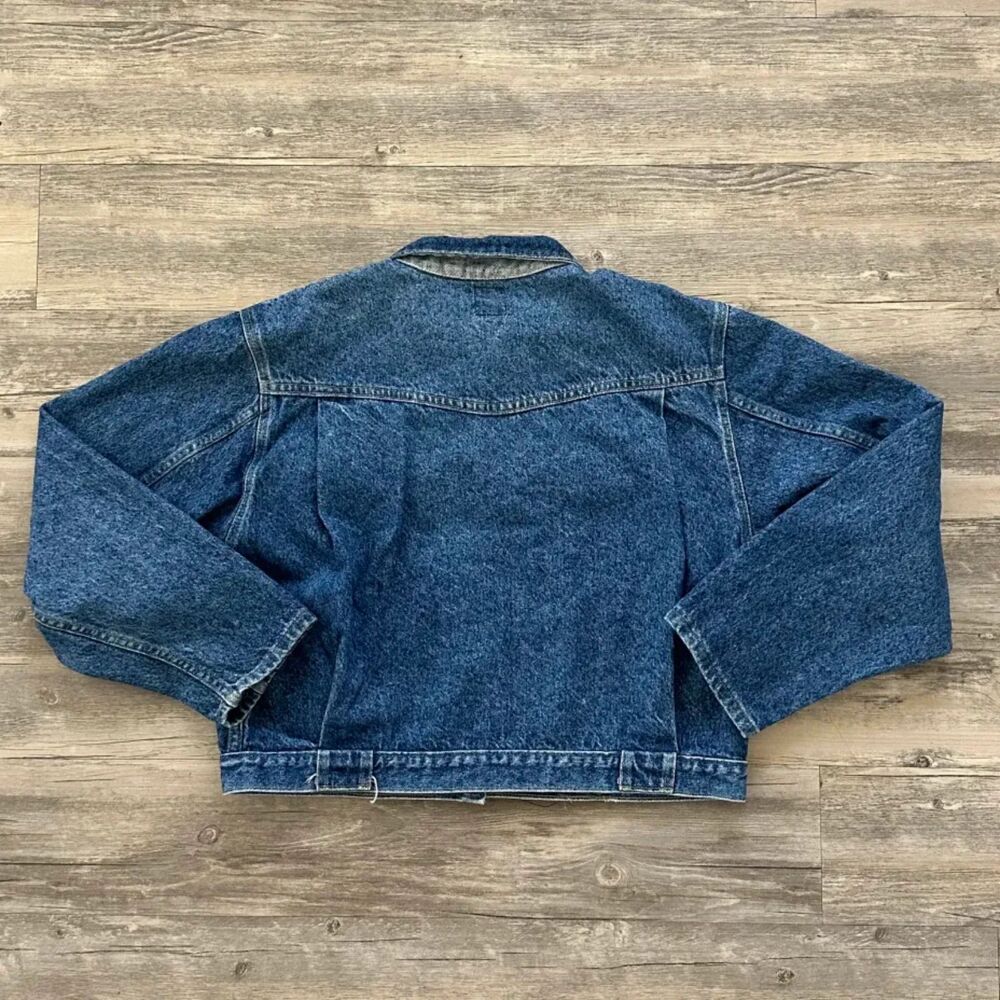 Vintage 80s Lee Denim Jean Jacket Size Medium - Picture 4 of 6